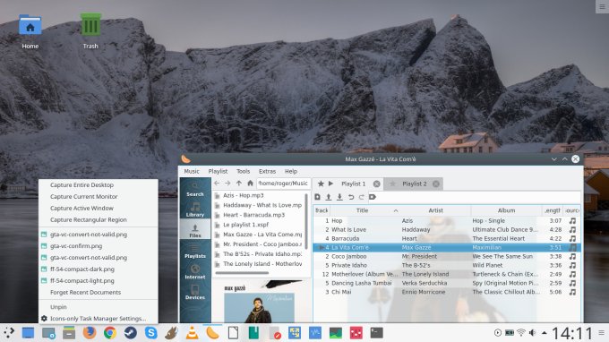 Using icons-only task manager