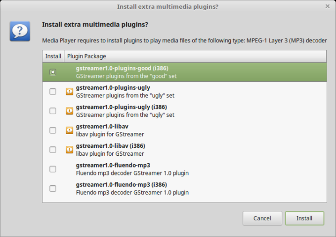 Wrong codec selection