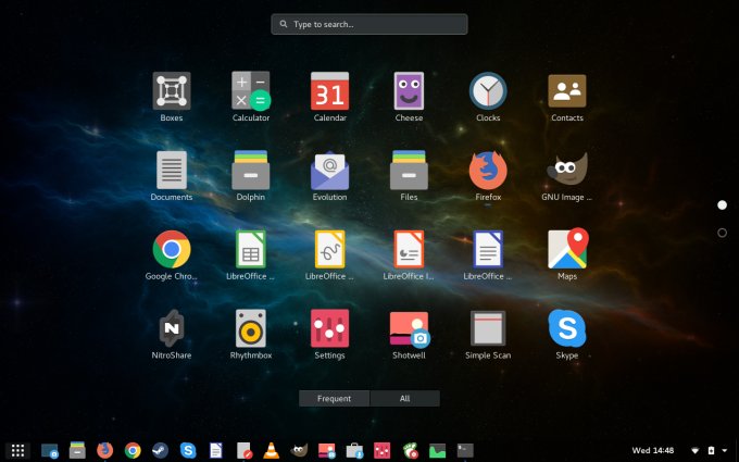 Apps, menu
