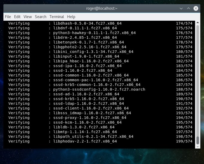 Updates running