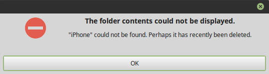 Cinnamon, initial error