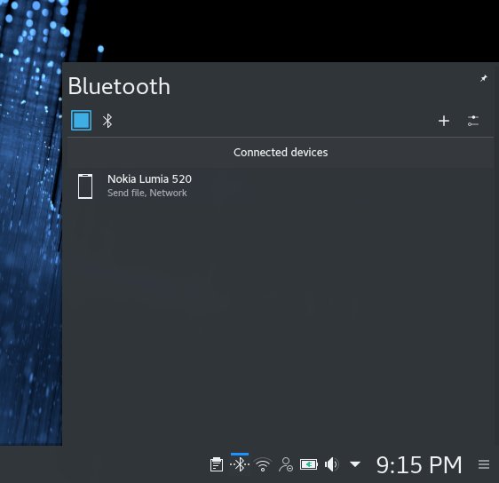 Bluetooth connected