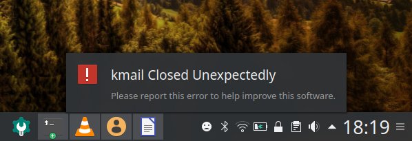 Kmail crash