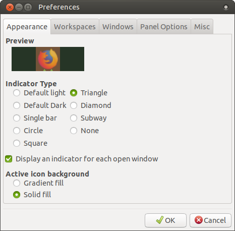 Dock preferences