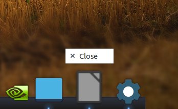 LibreOffice, cannot pin to dock