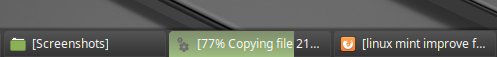 Copy progress