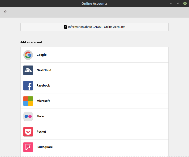 Online accounts