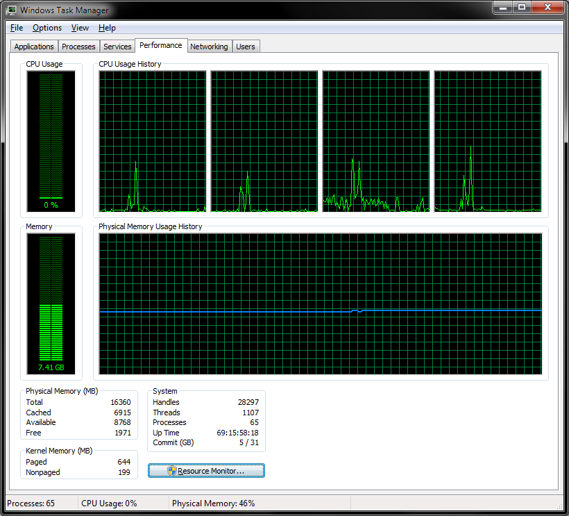 Windows uptime
