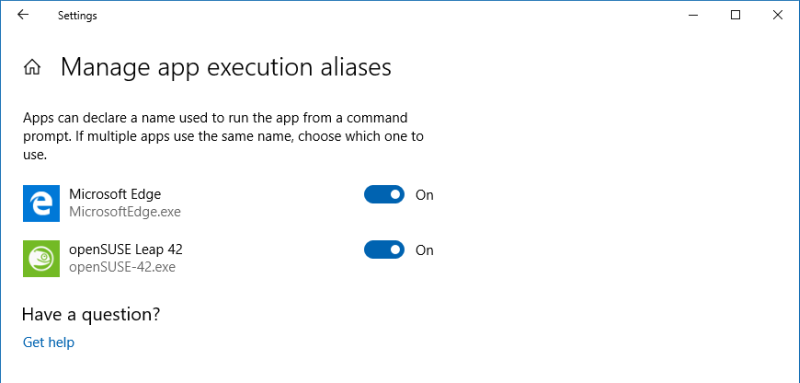 App aliases