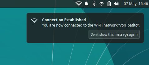 Different Wireless icons after connection