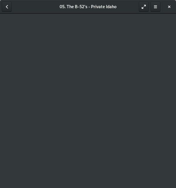 Blank app window