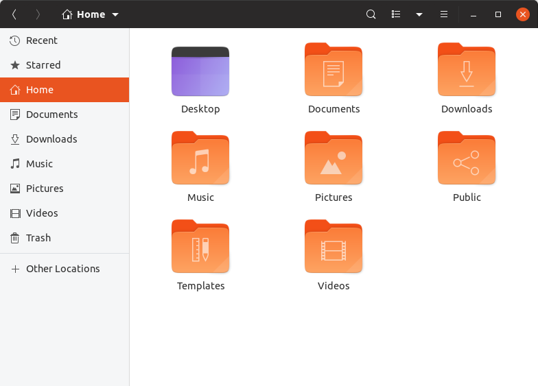 Nautilus, Suru icons