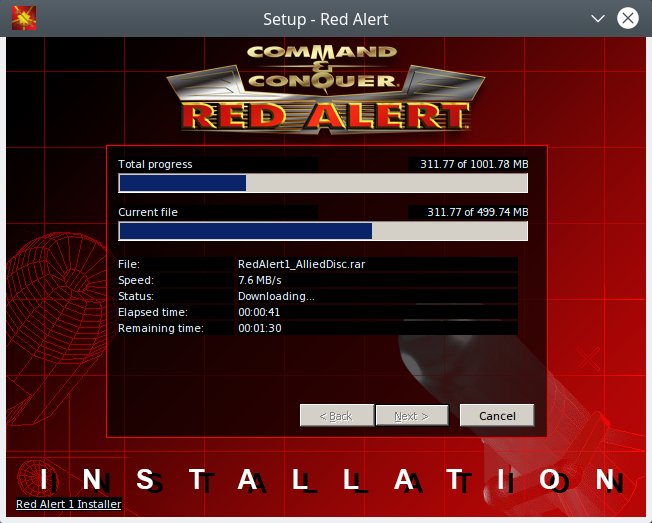 Red Alert, installation