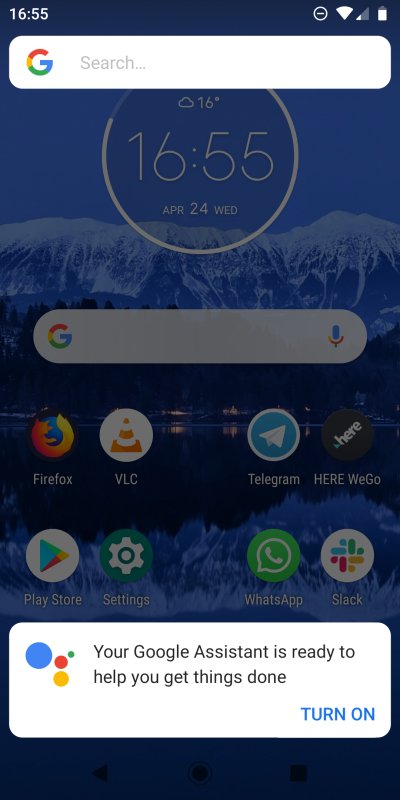 Google Assistant nudge