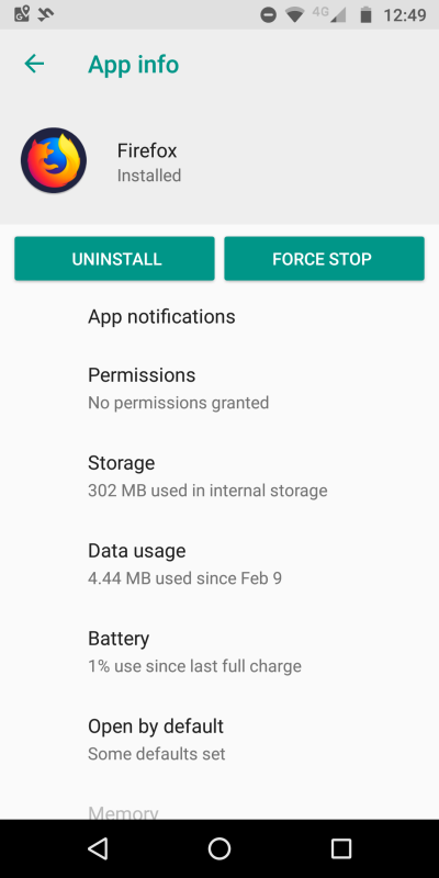 App info
