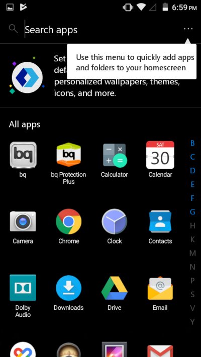 Microsoft Launcher, customize 2