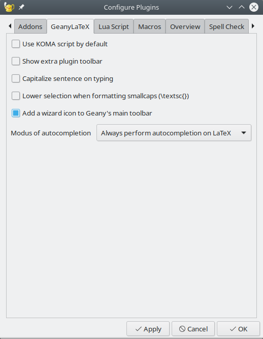 Geany text editor a sort of genie
