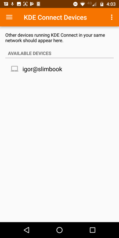 KDE Connect