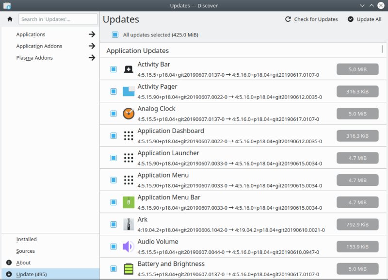 Updates