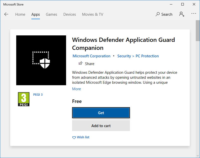 App Guard in the Store