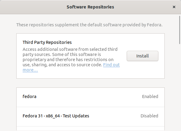 Software repos