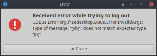 Restart error