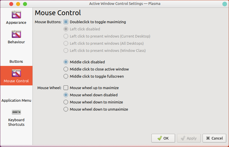 Mouse control