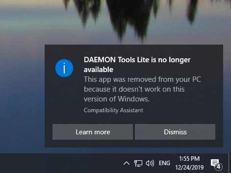 Daemon tools pro driver error 555