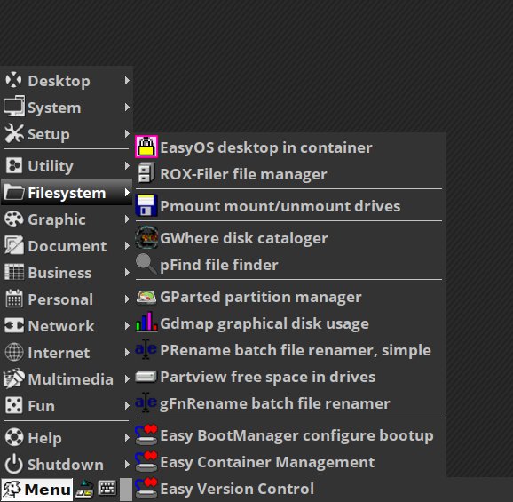 Filesystem apps
