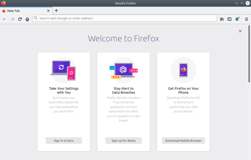 Address bar changed, top margin off