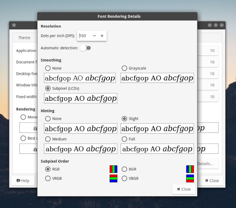 Fonts & DPI scaling