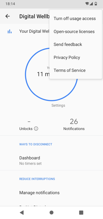 Digital wellbeing