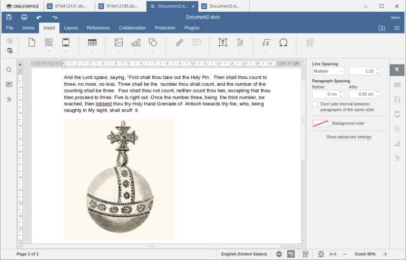 Document, using