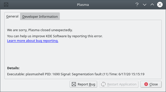 Plasma crash