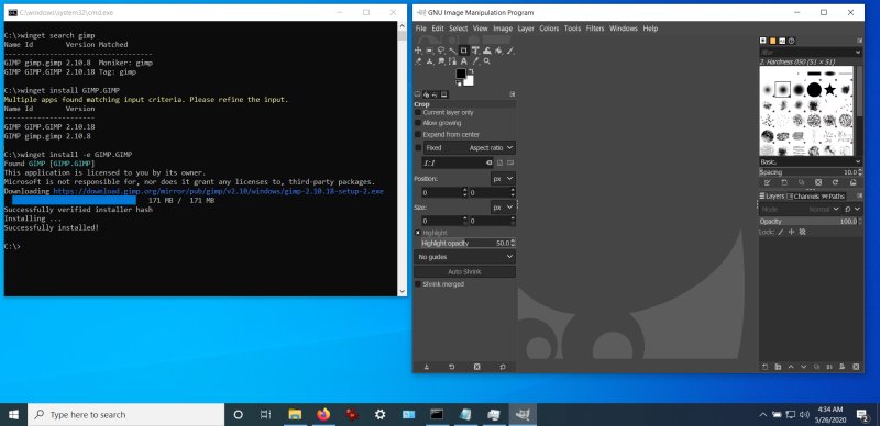 GIMP install