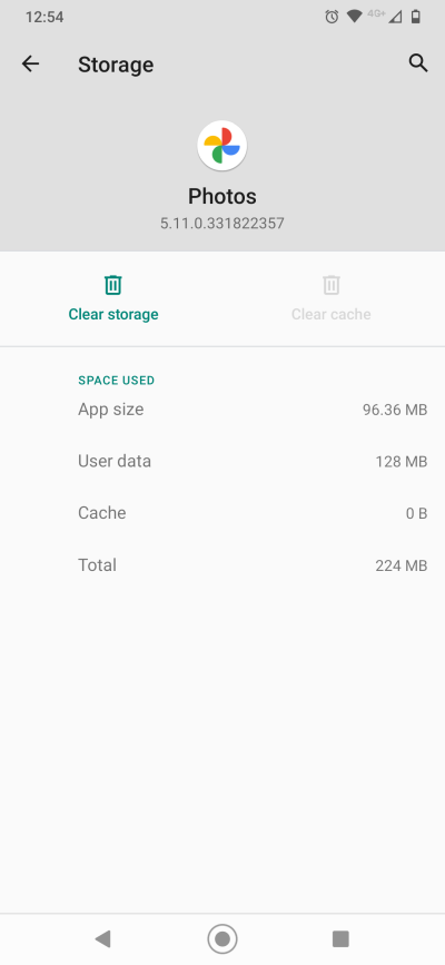 Clear cache