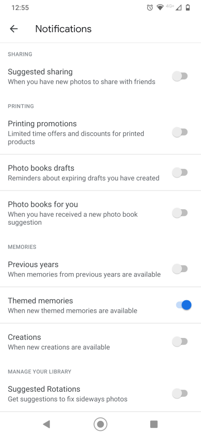 Google Photos & gray squares after deleting images