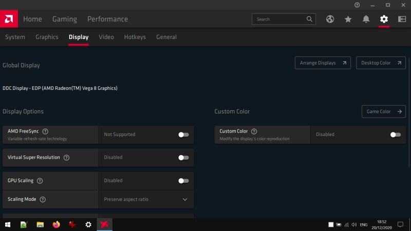AMD Radeon software