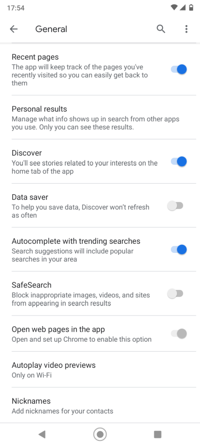 General, personalization