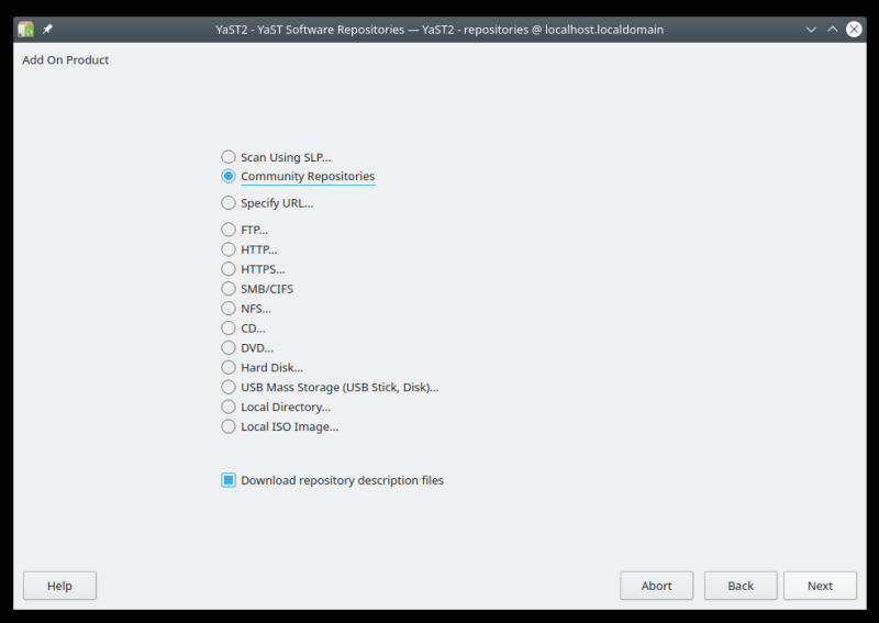 Add community repo