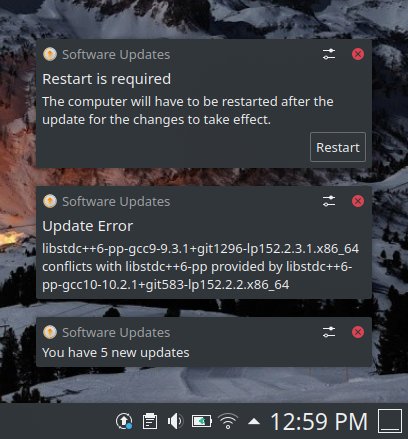 Update errors
