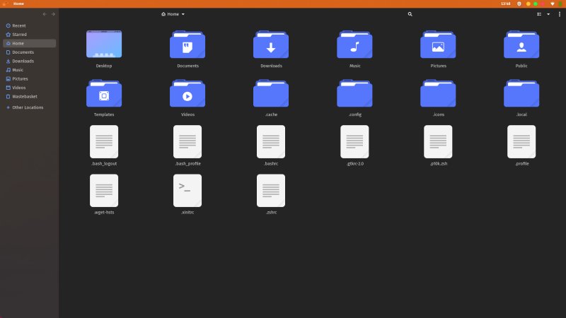 Buttons in the top panel