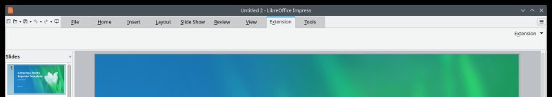 Empty toolbar