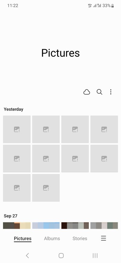 Broken thumbnails