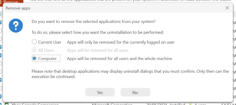 Remove type