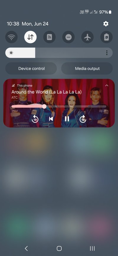 Music playing