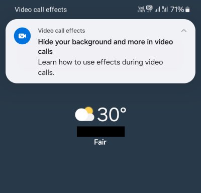 Video call message