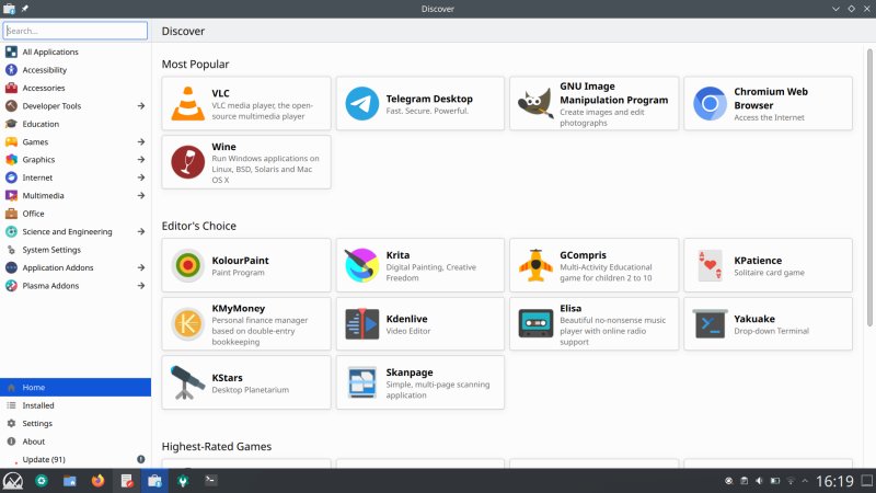 Discover with updates