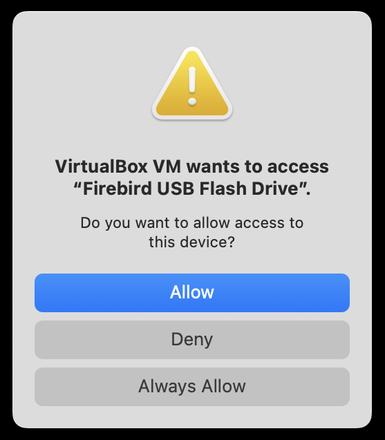 Allow device access