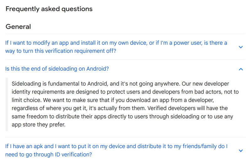 Dev Verification FAQ